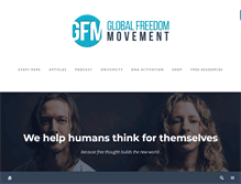 Tablet Screenshot of globalfreedommovement.org